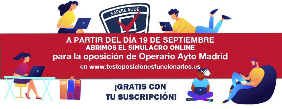 ¡NUEVO! Abrimos simulacro GRATIS para la Oposición a Operario de Servicios Generales de Ayto. de Madrid
