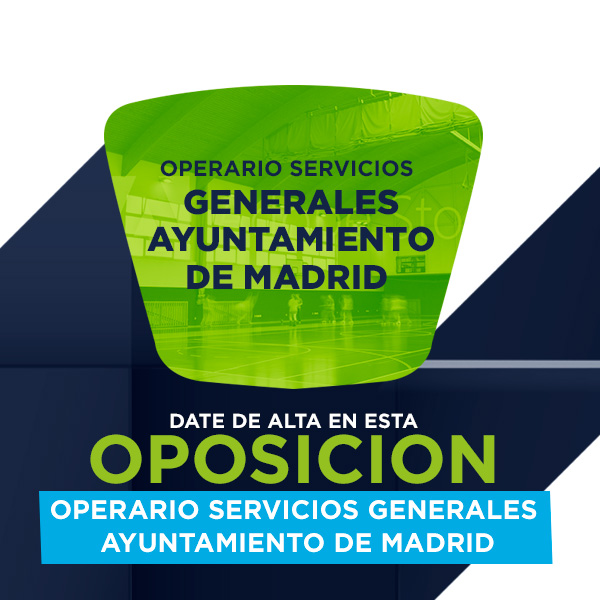 Suscríbete 1 Mes a los Test para la Oposición a Operario Servicios Generales Ayuntamiento de Madrid + Temario